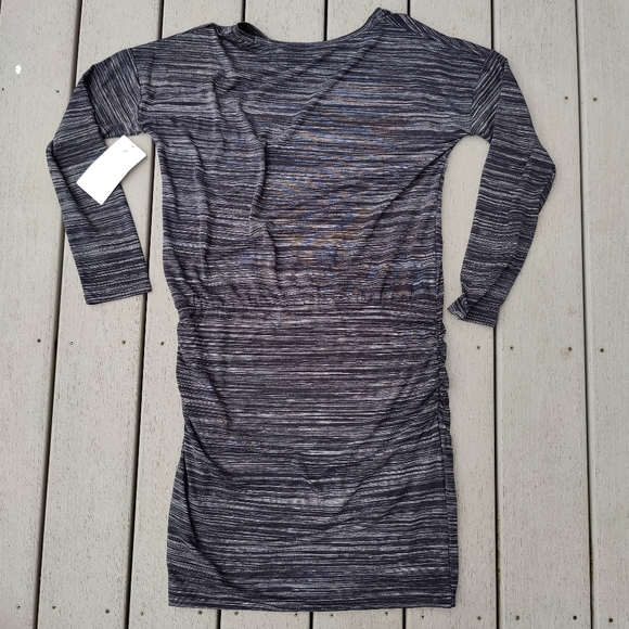 Athleta Dress Beyond Soft Black Gray Athletic Stretch Jersey Stretchy Medium NWT - Picture 11 of 12